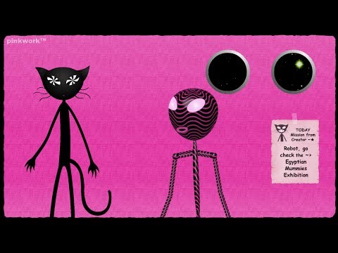 我隻animated Robot去睇 「埃及木乃伊」展覽 ！Egyptian Mummies Exhibition ~✶pinkwork™ Robot Talk