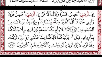 Okasha Kameny سورة يوسف برواية البزي عن ابن كثير المكي .. الشيخ عكاشة كميني حفظه الله