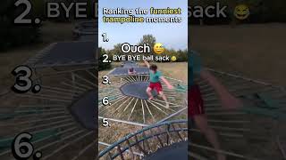 Ranking the funniest trampoline moments 😭 #shorts #funny #fails #trampoline #ranking