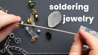 Making SEA GLASS JEWELRY - Soldering Jewelry