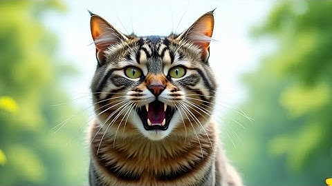 Angry Cat Sound To Scare Kittens 😾 | Realistic Cat Videos For Cats On YouTube