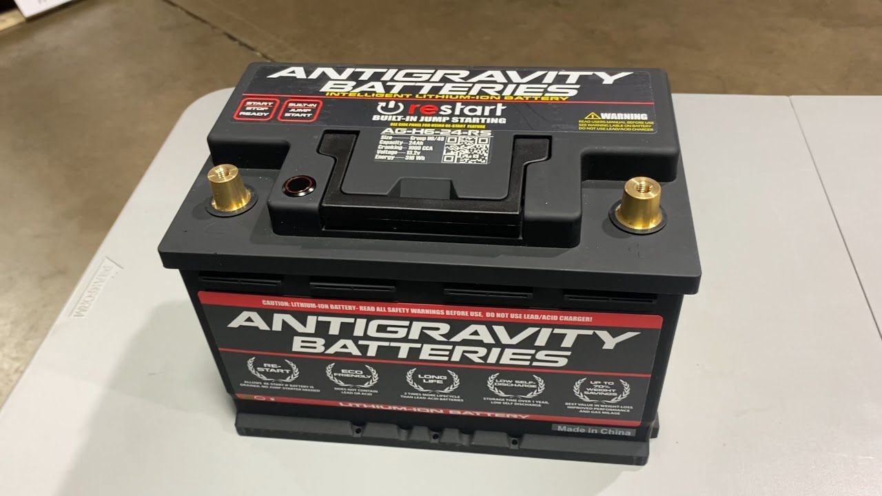 Antigravity battery install.  Porsche 911 996.  Race only 24ah.