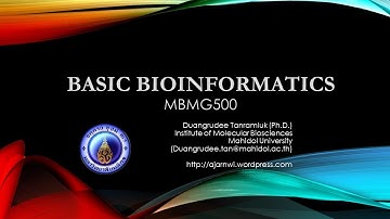 Basic Bioinformatics Lecture 2021
