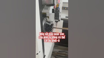 Máy cắt ống laser cnc cấp phôi tự động có thể cắt dư phôi =0 #catonglaser #laser3d #lasercutting