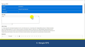 Tutorial Mengisi RPS Langsung di SIAKAD - UM