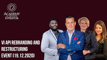 VI API rebranding and restructuring event (19.12.2020)