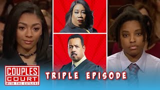 Triple Episode: Handprints on a Mirror Causes a Woman to Suspect There is Cheating | Couples Court