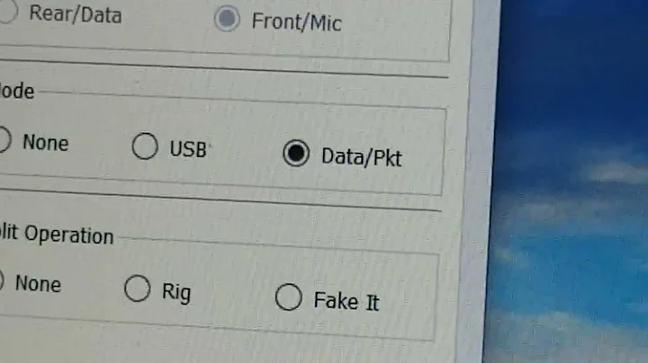 YAESU FT 991 A DATA USB SETTING (KG5PTE)