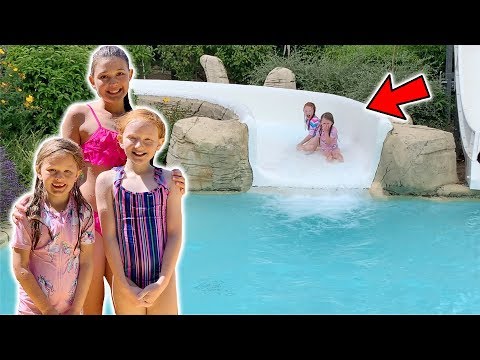 The most AMAZING POOL AND WATERSLIDES! EURO ROAD TRIP DAY 6!