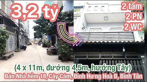 (ĐÃ BÁN) Nhà giá rẻ, SHR, 3,2 tỷ, 1/ Cây Cám, BHHB, Bình Tân (4x11m, 1 lầu, 2 PN), đường 4m  thông.