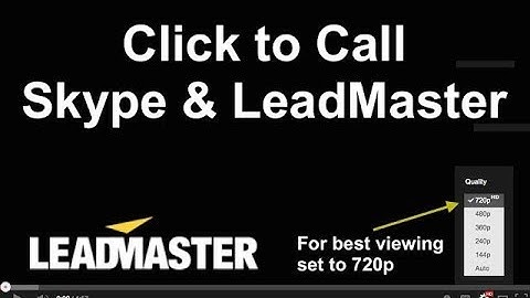 Click To Call With Skype