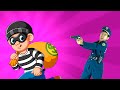 Policeman Chasing the Stranger Danger | Policeman Song + MORE Nursery Rhymes| Tickle Kids Songs