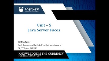 Java Server Faces - Session 3 (Advanced Java)