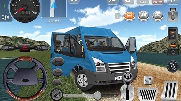 Real Ford Transit Game - Best Bus Village Driving - Minibus Simulator Vietnam - Bus Android Gameplay