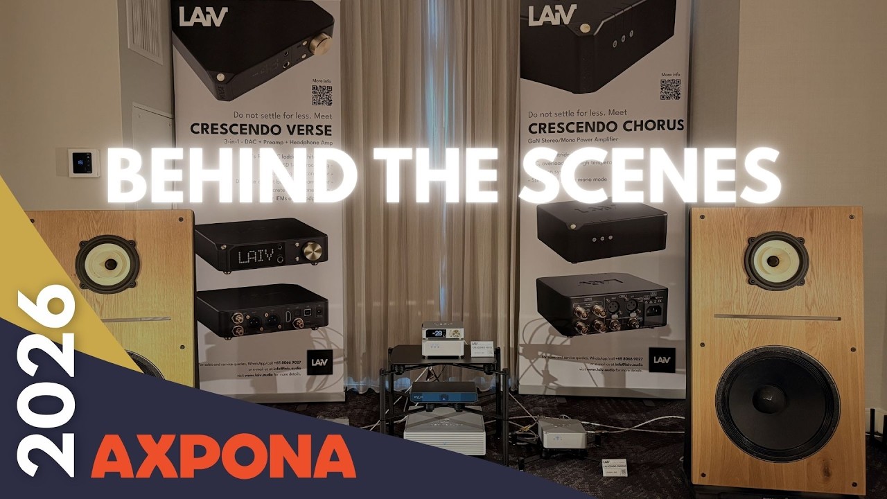 新品未開封★　アディオイフ　バージョンアップ版アンフィニ　アディオ・イフ AXPONA 2026 Behind the Scenes | LAiV Audio Crescendo Series Setup