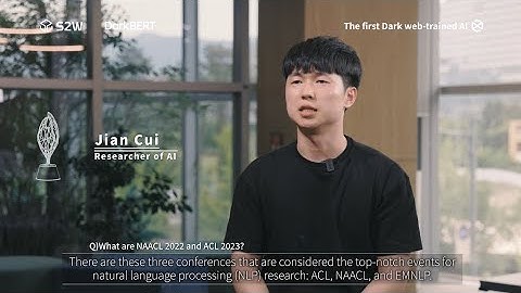 The creators of the darkweb AI, DarkBERT, developed by S2W (English sub)