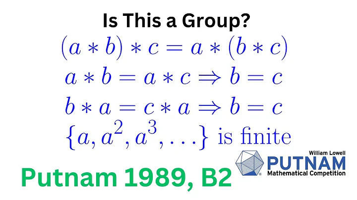 Putnam 1989, B2; An Abstract Algebra Putnam Math Competition Problem