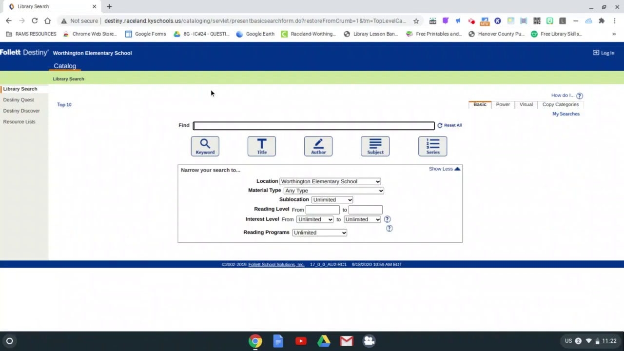 How to Use Destiny Library Search