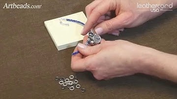 Artbeads Tutorial - How to Make a Bolo Leather Charm Bracelet with Katie Hacker
