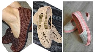 latest and stylish ladies daily wear crochet shoes design