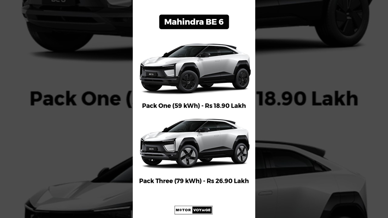 Mahindra BE 6 & XEV 9E pricing