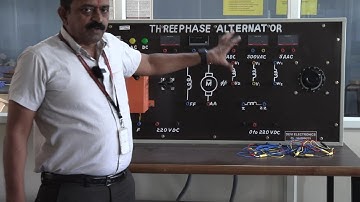 BEE - Open Circuit Test  on Three Phase Alternator