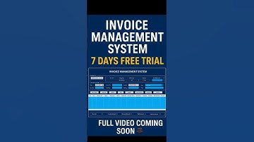 #shorts automatic invoice generator software | how to billing in computer  #excel #InvoiceSystem
