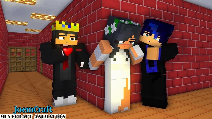 APHMAU KISS EIN 😍 in GRANNY HOUSE - Minecraft 360° 