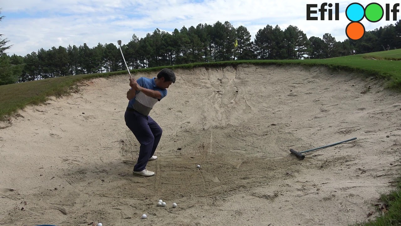 高尔夫球沙坑教学 — 果岭边沙坑