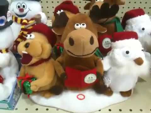 Gemmy singing Christmas Woodland caroler Trio - YouTube