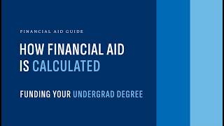 USD Financial Aid How Is Financial Aid Calculated at USD