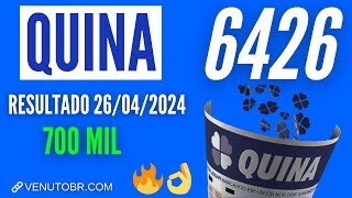 🍀 Resultado Quina 6426