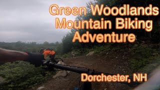 Mountain Biking Green Woodlands in Dorchester New Hampshire