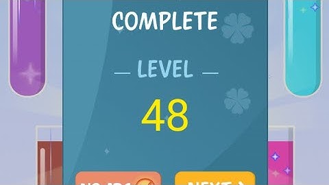 How To Solve Water Color Sort Level 48 | Shorts video