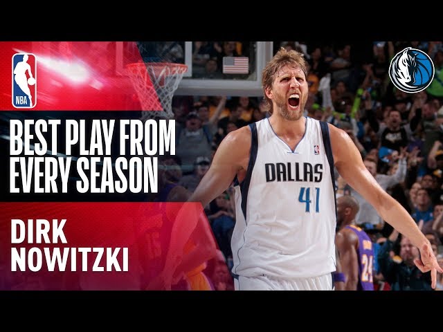 Dirk Nowitzki's Best Play of Each Season In His NBA Career!