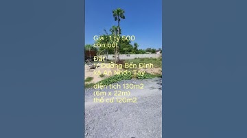 Đất 1/ Đường Bến Đình, xã An Nhơn Tây, chỉ 1 tỷ 500 (S417) #datcuchi #shorts