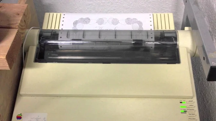Apple Imagewriter II printer test