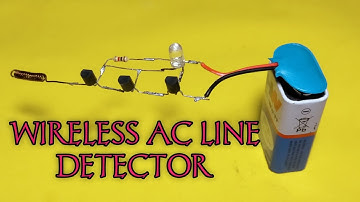 how to make wireless AC line detector ||  AC current tester ||
