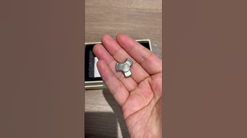 It might be the smallest fidget spinner in the world 🌏 #fidgetspinner #metal #edc #top