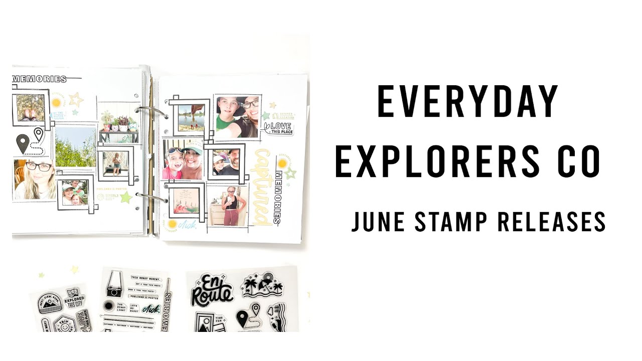 Everyday Explorers Co | June Summer Stamps | Process Video