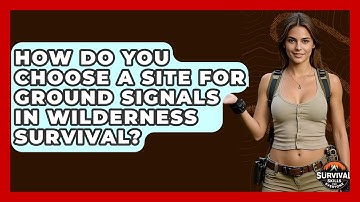 How Do You Choose A Site For Ground Signals In Wilderness Survival? - Survival Skills for Everyone