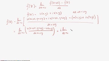 2553 Math II lecture 11 chapter 3.2 Analytic Functions Cauchy & Riemann Equations part 1-5.avi