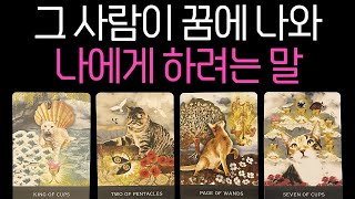 ⎮속마음 타로⎮그 사람이 당신의 꿈에 나와 하고 싶은 말이 있대요