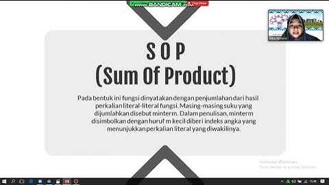 Materi 10 - SOP dan POS Fungsi Boolean