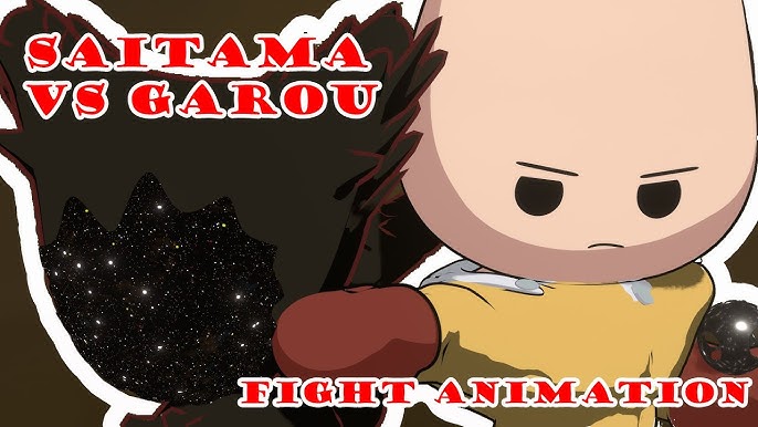 SAITAMA VS GAROU COSMICO BATALHA EM JUPITER!(PARTE 1 DUBLADO) Fan animation One  Punch Man 167 on Make a GIF