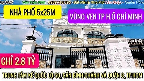 🏡Nhà Phố Vùng Ven TP.HCM, Hẻm Xe Hơi, Gần Bình Chánh, Quận 8, 5x25M, Chỉ 2.8 Tỷ | Nhà Phố Sài Gòn