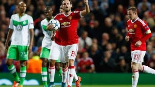 Juan Mata great assists, Chris Smalling goal Manchester United vs Wolfsburg 2:1