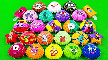 Numberblock Slime 🏳️‍🌈 Finding Rainbow SLIME with Boxes Shapes Coloring! Satisfying ASMR