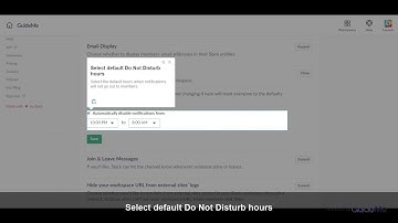 How to Set default Do Not Disturb hours in Slack @SlackHQ