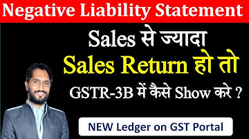 Negative Liability Statement on GST Portal ? What is Negative Liability Statement under GST